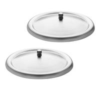 2 paquetes de tapas de taza de acero inoxidable reutilizables de metal para taza de bebida para el hogar, tapa de taza de café, taza de té, cubierta de bebida para el hogar, café, cocina, 8,5 cm