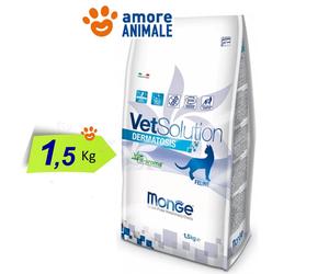 2 PAQUETES - Monge VetSolution Gato Dermatosis 1,5 kg - Para Gato, Gatos