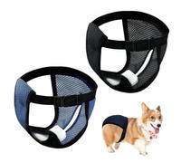2 Paquetes Pantalones Pañales para Perros Bragas Protectoras Lavables Braguitas Higiénicas Pañal Perro Hembra, Pañales Perro Macho Hembra, Pañales para Perros Hembra, Reutilizable y Lavable