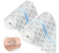 2 Paquetes Vendaje Transparente Rollo de Película 15cm*2m Vendaje Para Tatuajes Transparente Vendas Protectoras Fixomull Transparente Piel Curativa Antibacterianos Para Heridas Fijación Para Heridas