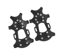 2 paquetes versátiles agarradores de hielo universales antideslizantes tacos de tracción para exteriores para trekking invierno senderismo ajustable