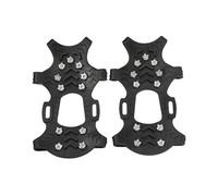 2 paquetes versátiles agarradores de hielo universales antideslizantes tacos de tracción para exteriores para trekking invierno senderismo ajustable