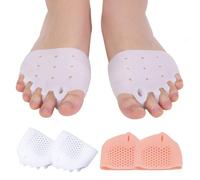 2 Par Almohadillas de Silicona para Metatarsal, Separador Dedos Pie de Silicona, Almohadillas para Pies de Gel