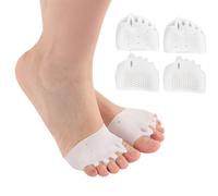 2 par Almohadillas Metatarsianas Almohadillas de Gel para Antepié Separador de Dedos para Pies Ampollas Dolor en el Antepié