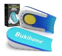 (2 Par) Bukihome Taloneras para Zapatos, Taloneras para Corregir Fascitis Plantar y Espolón Calcáneo - L(41-43)-1.5+2.5cm