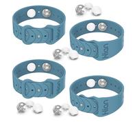 2 par de pulseras para aliviar el mareo por movimiento, acupresión, bandas de alivio de náuseas para náuseas matutinas, mareo, enfermedad del coche, banda (bule)