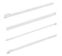 2 Par Guías de Rodillos para Mesa 250 mm Espesor 0,8 mm - Blanco - Garantía de 10 Años - MONTERAL