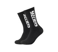 2 Par Skechers Unisex Calcetines de Deporte Tenis Amortiguado Line SK41042