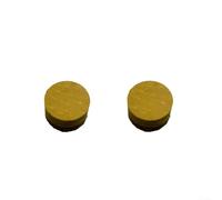 2 para puntas de Taco para Mesa de Billar para casa 2 para puntas | para billar para americano, mejora precisión, reduce errores, ideal mesas domésticas(Yellow)