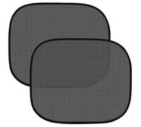 2 Parasol Ventanas Traseras Coche, Autoadhesivos Parasol Coche Lateral, Protección UV Negro Diseño Portátiles y Plegables, Protección Solar para Asientos de Auto (50 * 39cm)