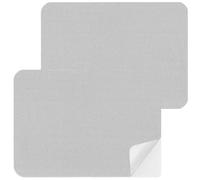 2 parches autoadhesivos para reparación de telas, impermeables, de 28 x 20 cm, para sofás, tiendas de campaña, muebles, toldos y asientos de coche (gris claro).