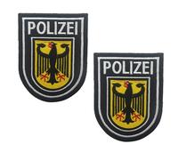 2 parches de policía, policía federal, parche de policía federal, parche de policía para oficiales, parche de policía, velcro, pegatinas de policía, para ropa, gorra de béisbol, mochilas, bolsillos al