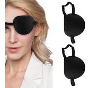 2 parches médicos para los ojos, parche para los ojos para niños, para adultos, médicos, para uso en interiores, para uso médico, protección de ojos pirata, ajustable y suave