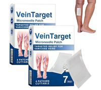 2 parches para microagujas Vein Target, 2026 avanzados parches para venas varicosas, parche para microagujas VeinTarget, para uso cómodo durante largos días de trabajo y después del deporte, para todo