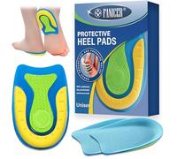 2 Pare Taloneras Silicona, Taloneras para Proteger del Dolor, Soporte Ergonomico y Absorción de Impactos, Soporte Antideslizante, Plantillas de Silicona para Hombre y Mujer, L