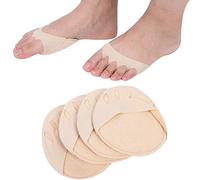 2 pares, almohadillas de cojín para el antepié, algodón suave elástico alto, almohadilla para el antepié para, parche para aliviar el dolor por estrés en el antepié (3,3 x 3,3 pulgadas)(Color de piel)