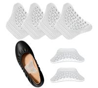 2 pares Almohadillas de Gel Silicona para El Arco del Pie, Invisibles y Cómodas Antideslizantes para la Parte Delantera Que Alivian el Dolor de Pies Planos y Talón