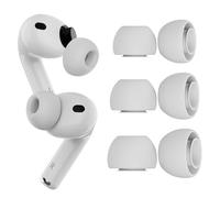 2 Pares Almohadillas de Repuesto para AirPods Pro Gen 3 de MMOBIEl - Almohadillas de Silicona con Caja Almacenamiento Portátil y Ajustan Al Estuche Carga - Instalación Fácil - (S/M/L - 3 Pares)