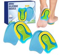 2 Pares Almohadillas Taloneras de Silicona Transpirables,Almohadillas de Silicona para Talón,Acolchadas Taloneras de Suave,Diseño Cómodo para Uso Diario en Zapatos,L