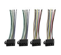 2 Pares Cable Adaptador de 16 Pines A ISO, Adaptador Universal para Radio de Coche ISO Adapter Cable Radio Estéreo Arnés de Cableado Coche para Altavoces de Compatible VW Audi BMW.