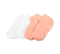 2 Pares Calcetines Hidratantes Exfoliantes Cubre Pies Calcetines Hidratantes Para Talones Calcetines De Spa Durante La Noche Guantes De Loción Sebs De Las Mujeres Chica Calcetín
