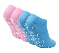 2 Pares Calcetines Hidratantes para Pies, Calcetines de Silicona Hidratantes para Mujer, Calcetines Exfoliantes para Pies, Mascarilla Exfoliante para Pies Alivia la Piel Seca y Agrietada de los Pies