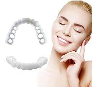 2 Pares Carillas Dentales Cosméticas Dentaduras Postizos Ajustables 2 Superior Y 2 Inferior, Perfecto Sonrisa Dientes No Dolor No Hay Perforación Mejora Tu Sonrisa En Minutos En Casa