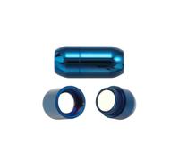 2 pares Cierres magnéticos de acero inoxidable, conectores de cordón de cuero para pulseras, cierre de extremo, hebilla magnética, fabricación de joyas DIY