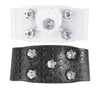 2 Pares Crampones Nieve Hielo, Crampones Zapatos, Púas De 5 Garras para Zapatos, Tacos Tracción para Caminar sobre Hielo, Estabilidad En Caminos para Caminantes, Viajeros Y Excursionistas