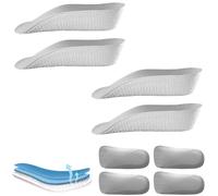 2 pares de almohadillas altas ortopédicas 1.0, Insoles Height Increase, Orthopedic Highpads 1.0, Arch Support Insoles, transpirables y alivian el dolor de pies, insertos ortopédicos de repuesto para