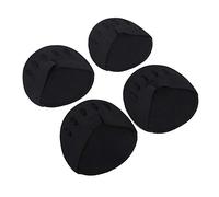 2 pares de almohadillas blandas elásticas para zapatos de alta tenacidad para el estrés y el estrés parche en el antepié (negro)