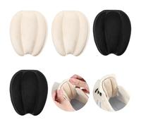 2 pares de almohadillas de fieltro grandes para la lengua para zapatos, inserciones autoadhesivas suaves para zapatos, reductor de tamaño, inserto de cojín antideslizante para zapatos sueltos,