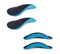 2 Pares de Almohadillas de Soporte de Arco para Plantillas de Calzado, Alivio de Fascitis Plantar, Insertos de Soporte de Arco para Pies Planos para Dolor de Pie, para Hombres, Mujeres y Niños