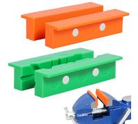 2 pares de almohadillas magnéticas de plástico para mordaza, 1 juego de almohadillas para mandíbulas de múltiples ranuras y 1 juego de superficie de gofre estándar para taladro de sujeción y Miller