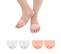 2 pares de almohadillas metatarsianas, almohadillas de silicona que absorben los golpes, almohadilla para el antepié dividida, aliviar la metatarsalgia, Mortons Neuroma, el dolor en el antepié