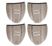 2 Pares de Anteojos Protector Lateral Gafas Protectoras Flexibles Protectores Anteojos Alas Protector Lateral Transparente para Gafas de Seguridad Protector de Gafas (Marrón Oscuro)