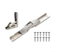 2 pares de bisagras plegables de 175 grados para puertas de gabinete, construcción de acero con funcionamiento suave, diseño compacto que ahorra espacio, adecuado para varios tipos de muebles (1)