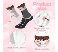 2 Pares De Calcetines De Boda Y 1 Par De Llaveros De Amor, Calcetines De Tubo De Moda, Calcetines Suaves Divertidos, Llaveros De Amor De Acero Inoxidable, Regalo De Boda.