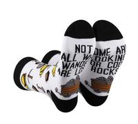 2 pares de calcetines de coleccionista de rocas, regalos de geólogo, no todos los que vagan están perdidos, algunos están buscando calcetines geniales, COOL ROCKS S 2uk, Altoa única