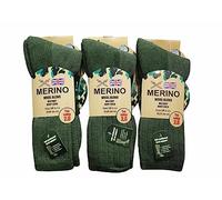 2 pares de calcetines de lana merino militares para hombre, cálidos, largos, gruesos, térmicos, para senderismo, marcha, combate del ejército, 2.8 Tog, talla 6-11 Rozgul®