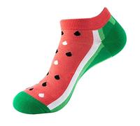 2 pares de calcetines divertidos y lindos para mujer, diseño de patrón de impresión 3D, calcetines coloridos de algodón de corte bajo, calcetines de gato, E, Talla única