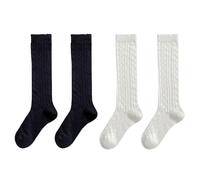 2 Pares De Calcetines Hasta La Rodilla Para Mujer, Calcetines Hasta La Pantorrilla, Calcetines De Algodón Vintage, Calcetines Tradicionales, Calcetines De Verano Transpirables Para Mujer