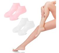 2 pares de calcetines para callosidades, máscara de pies, máscara de pies, calcetines de silicona, calcetines anticallos para pies, calcetines de silicona para pies, máscara de pies, calcetines de