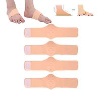 2 Pares de Cojines de Soporte de Arco de Gel, Soporte de Soporte de Arco, Mangas de Soporte Acolchadas de Compresión, Juego de Gel de Inserción de Zapato de Soporte de(Ilumina el tono de la piel)