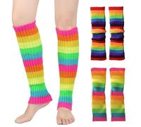 2 Pares De Coloridas Cubiertas De Calcetines Largos, Cubiertas De Calcetines De Punto, Cubiertas De Calcetines Cálidos, Cubiertas De Calcetines De Moda Y Personalizadas, Accesorios De Ropa