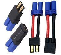 2 pares de conectores de batería RC LiPo compatible con TRX Traxxas Lipo enchufe de batería a EC5 macho hembra en cargador ESC