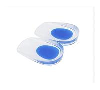2 pares de copas de gel para el talón, protectores de talón de silicona azul L para fascitis plantar, dolor de talón y de Aquiles, talones de gel y cojines de apoyo absorbente