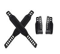 2 pares de correas ajustables de pedal de bicicleta de ejercicio, correas de pie estacionarias de repuesto, universales para bicicleta estacionaria, bicicleta giratoria en casa o gimnasio, ranuras de dos lados