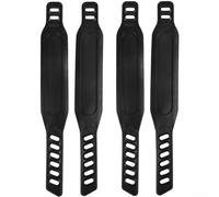 2 pares de correas ajustables para pedal de bicicleta de fitness, correa de pie fija de repuesto construida con goma, diseñada para un ajuste seguro y un rendimiento estable de ciclismo