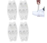 2 pares de crampones de tamaño grande para botas de montaña con 7 dientes y puntas para garras de zapatos antideslizantes para hombre, adultos y niños, aptos para senderismo, trail, correr, trekking